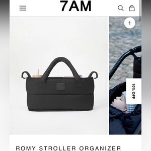 7am Enfant Romy Stroller Organizer in Black